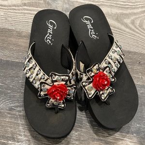 Grazie Cowhide Flip Flops